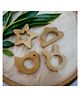 neemtoys Neem Wooden Teethers For Babies |  Star,Cloud,Dove&Bunny Shapes