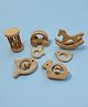 neemtoys Set of 7-Joyful Toys for Toddlers- Made From Oure Neem Wood - Healthy & Immunity Boosting