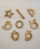 neemtoys Pure Neem Wooden Teethers - Smooth Finishing with Round Edges-Natural Shapes 100% Safe & Healthy