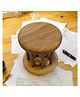 neemtoys Table Top Decor- Neem Wooden Tumbler Paper Weight & Sound Making Toy