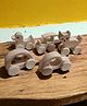 neemtoys Pack of 5 Toys Unique Wheel Toys for Growing Toddlers- Made from Pure & Seasoned Neem Wood