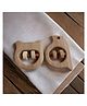 neemtoys Nice Sound Making Neem Wooden Rattles for Toddlers- Hippo Head & Sparrow Shapes