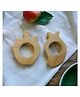 neemtoys Beautiful Neem Wooden Teethers- Apple & Mango Shapes