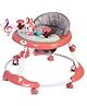PLAYROOTS Multifunctional Baby Bear Face Walker with Removable Musical Tray & 2 Level Height Adjustment - Pink