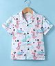 JASH KIDS Cotton Knit Half Sleeves Shirt with Dino Print - Peach