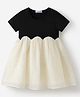 Mark & Mia Half Sleeves Party Frock with Sequin Detailing - Black
