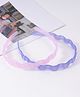Pine Kids Solid Color Hair Bands Pack of 2 - Lilac & Pink