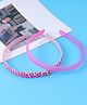Pine Kids Printed Hair Bands  Free Size Pack of 2 - Fuchsia