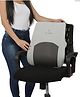 Dr. Odin BR-01 Back Rest High Ergonomic Lumbar Support Cushion for Posture Correction & Gray & Black