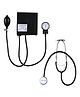 Dr. Odin OAS102 Aneroid Sphygmomanometer With Stethoscope for Doctors and Medical Students (Black)