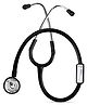 Dr. Odin Sthethoscope Dual Head (Black)