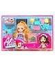 NEGOCIO Doll Set 6 Different accessories set | Classroom Setup, Blackboard, Stationery Materials | Realistic Hair with Pretty Eyes | Fun Role Playset Suitable for kids- PACK OF 1- COLOR MAY VARY