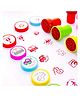 Azhari Stamps Art Motivation 10 Pcs Design Art Craft DIY Reward Art Teachers Students Set Color & Design May Vary