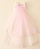 Babyhug Hair Clip with Bow Applique & Veil - Pink