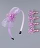 Babyhug Hairband & Clips Accessories Combo Set - Purple