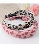 Pine Kids Free Size Hair Bands With Cheetah Print Pack Of 2 - Beige & Pink