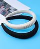 Pine Kids Free Size Striped Hair Bands Pack Of 2 -Black & Beige