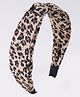 Pine Kids Free Size Hair Bands With Cheetah Print - Brown