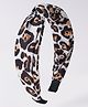 Pine Kids Free Size Hair Bands With Cheetah Print - Black