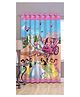 FILYMORE Curtains for Kids Room/Play School Cartoon Pink and Blue Colors Cartoon Design Parde 4x7 Feet Long Set of 1, Door Curtain