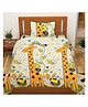 Filymore Giraffe Single Bed comforter Cartoon Blankets for Kids | Dohar for Kid Boys & Girls | Children AC Blanket| Summer & Winter Blankets (60x90 Inches) (Cream and Yellow)