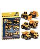 NEGOCIO Construction Truck Toys Vehicles Play Set  Pack of 6 Friction Power Wheels Toy Truck for Kids, Pull Back Toys for Kids- Pack of 1- Color May Vary