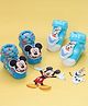 Yellow Bee Disney Pack Of 2 Mickey Mouse & Friends Featuring Character Applique Detailed 3D Socks - Blue