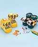 Yellow Bee Disney Cotton Pack Of 2 The Lion King & Dalmatians Featuring Character Printed Socks - Yellow & Dark Green