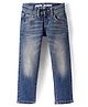 Pepe Jeans Cotton Woven Ankle Length Washed Jeans -  Blue