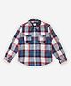 Pepe Jeans Cotton Woven Full Sleeves Checks Shirt - Light Red & White