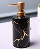 Voncasa Ceramic Glossy Black color Soap Dispenser (550 ml)