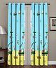 RRC Super Soft Brushed Microfiber Cotton Curtains For Door - Yellow