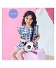 Very Peri Cute Panda Face Sling Bag - Black & White
