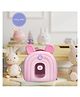 Very Peri Cute Bear EAR Backpack Pink  - Height 10 Inch