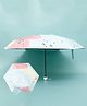 Kids Umbrella with Floral Print - Pink & White