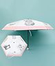 Kids Umbrella with Cat Print - White & Pink