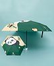 Panda Printed Umbrella - Green