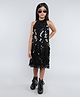 Taffykids Sleeveless Sequins Embellished A Line Party Dress - Black