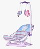 Steelbird Anti Skid Compact Comfy Baby Bather With Toys-Purple