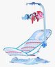 Steelbird Anti Skid Compact Comfy Baby Bather With Toys-Blue
