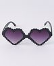 Kids Heart Shaped Novelty Sunglasses Free Size - Black