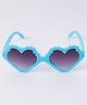 Kids Heart Shaped Novelty Sunglasses Free Size - Light Blue
