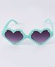 Kids Heart Shaped Novelty Sunglasses Free Size - Sea Green