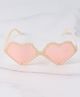 Kids Heart Shaped Novelty Sunglasses Free Size - Off White