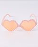 Heart Shape Free Size Sunglasses - Pink