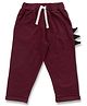 JusCubs Cotton Spikes Applique Detailed Track Pants - Maroon