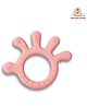 Infantso Non-Toxic Food-Grade Silicone Baby Teether, BPA-Free for Pain-Relief Easy Teething, for 2+ Months Babies (Light Pink)