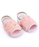 Daizy Cotton Fur Detailed & Hearts Glitter Designed Booties - Peach