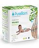 PureBorn Organic Disposable Baby Diapers I Super Soft I Maximum Leakage Protection I Made with Organic Bamboo I Single (Pack Of 28), Size 3 (5.5-8 Kg)