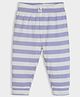 Mi Arcus Cotton Elastane Striped Pajama - Purple